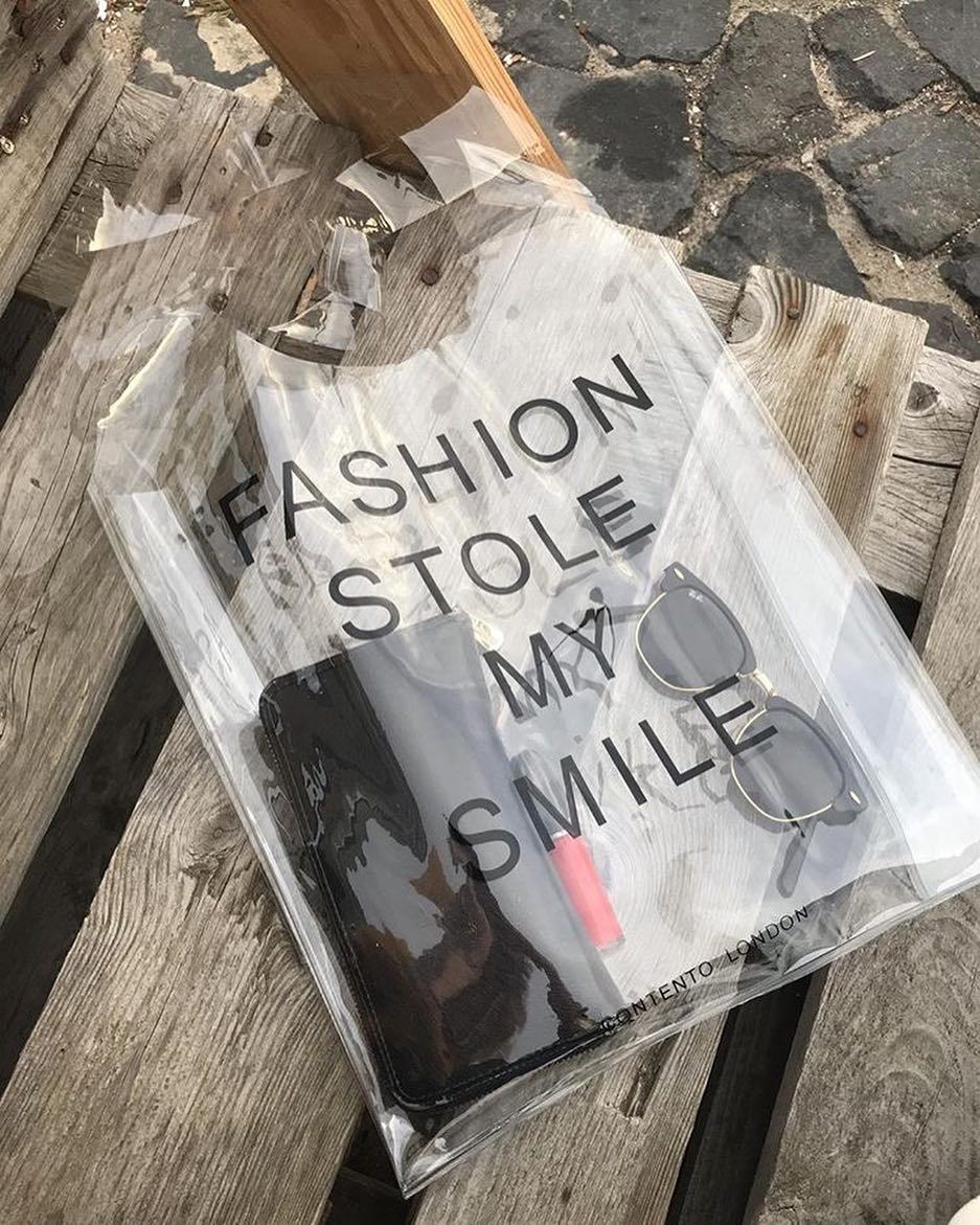 Sample Sale Transparent PVC Tote - Contento London