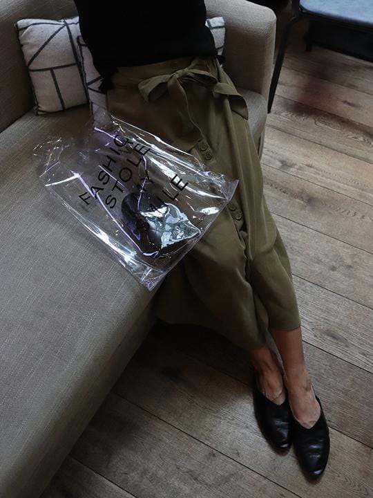 Sample Sale Transparent PVC Tote - Contento London