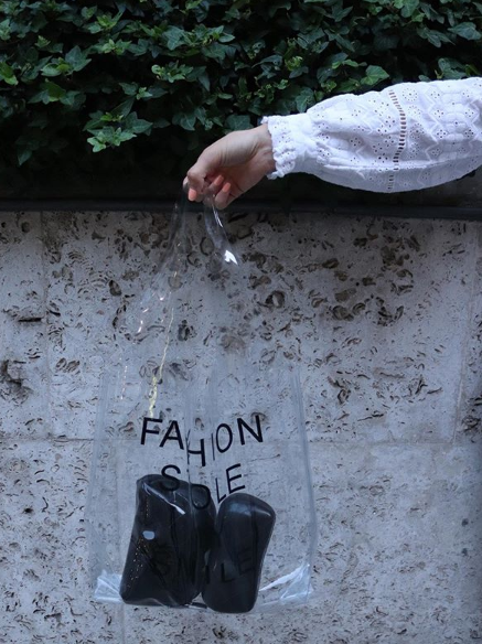 Sample Sale Transparent PVC Tote - Contento London