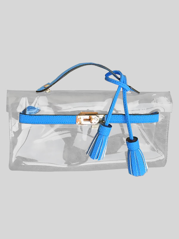 Gemini Transparent Bag Blue - Contento London