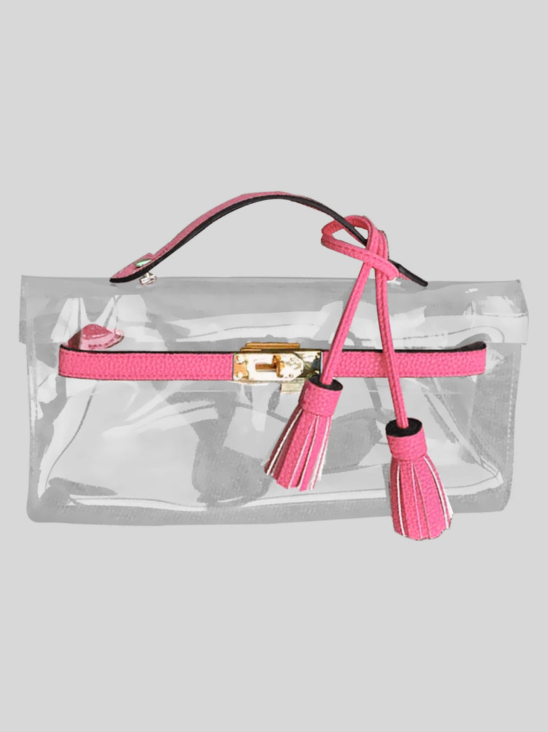 Gemini Transparent Bag Pink - Contento London