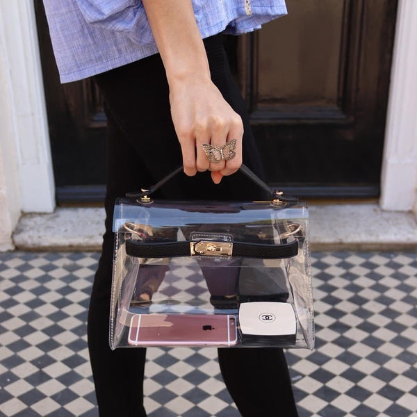 Virgo Transparent PVC Bag - Contento London