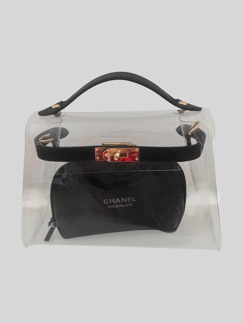 Personalise Virgo Transparent PVC Bag - Contento London