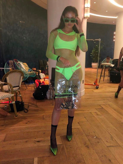Sample Sale Transparent PVC Tote - Contento London